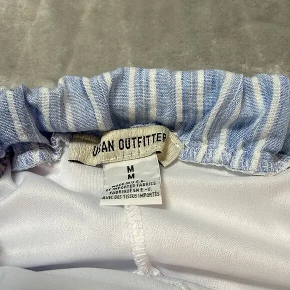 Urban Outfitters Kimchi Blue & White Medium Strapless Open-Back Bubble Romper - Picture 12 of 13